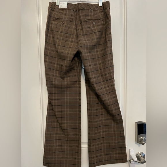 NWT Express size 6 editor luxury stretch plaid pants - Picture 2 of 4
